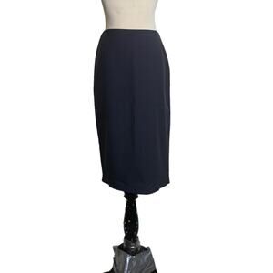 Sisley black lined of sequins on the side pencil skirt size 44 - Med